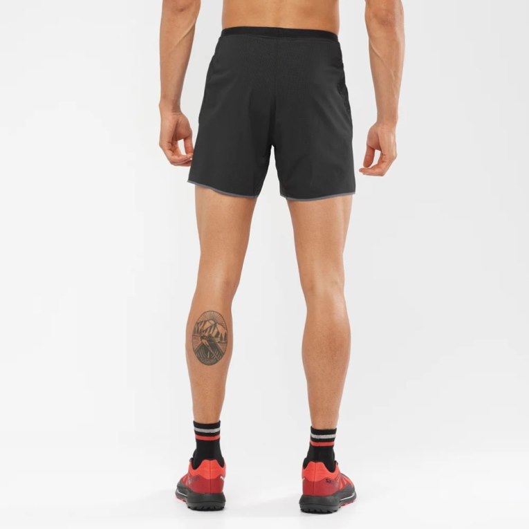 Black Salomon Sense Aero 5'' Men's Shorts | PH 56407U